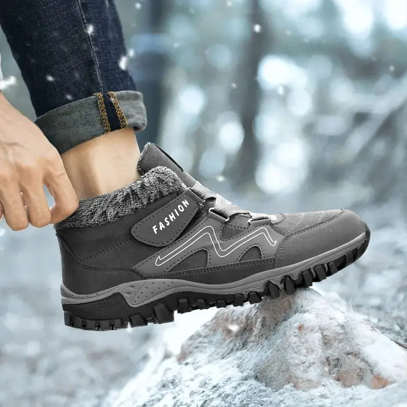 Bottines homme doublure polaire antidérapantes