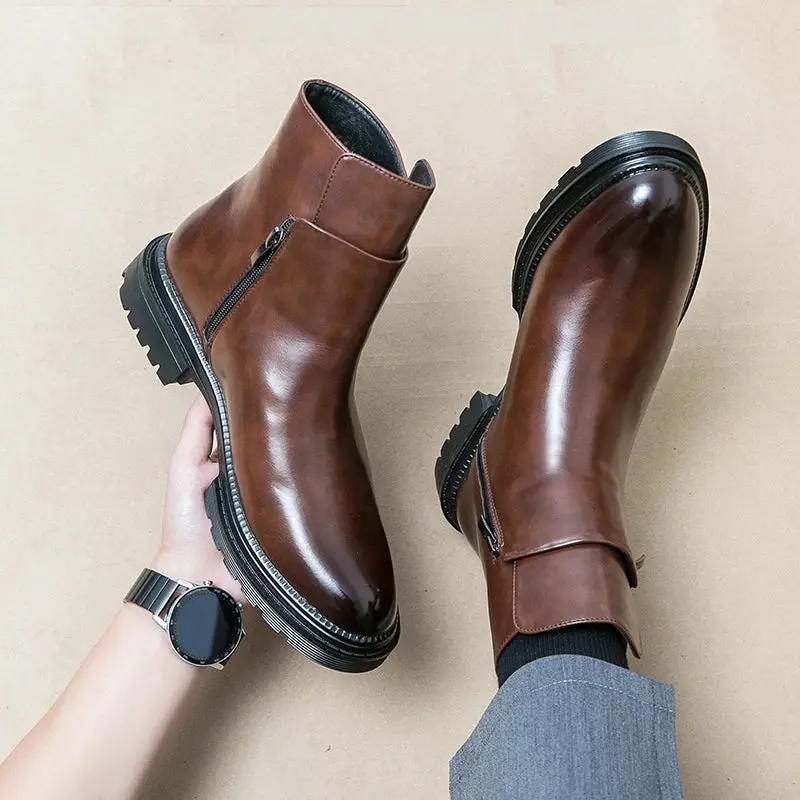 Bottines urbaines Glide-27, zip latéral discret, ligne épurée