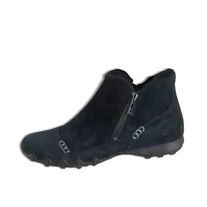 Bottines zippées pour femmes, antidérapantes et chauffantes