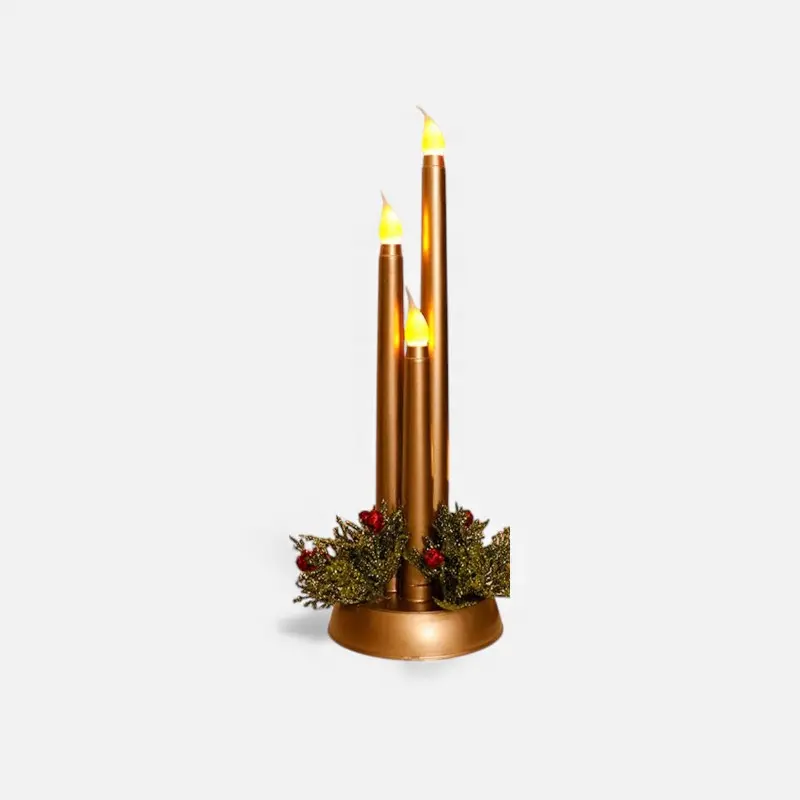 Bougies de Noël LED sans flamme avec lumière vacillante
