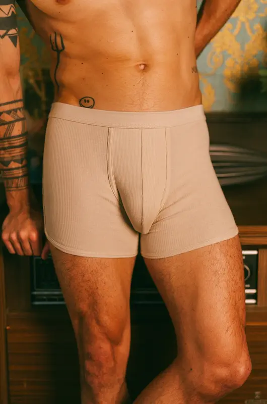 Boxer côtelé homme
