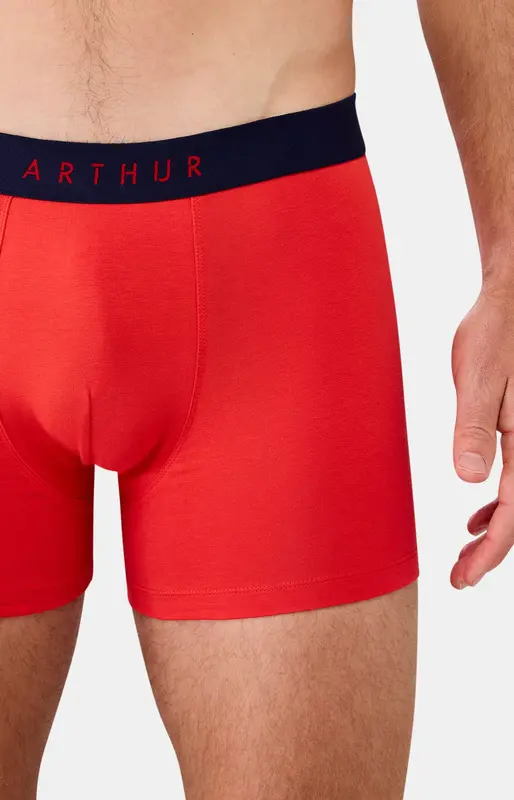 Boxer en jersey de coton - Rouge