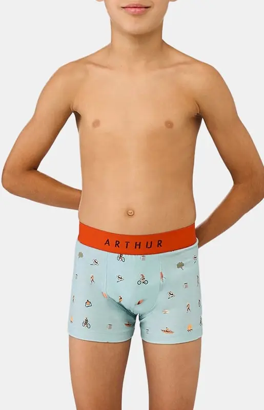 Boxer enfant en jersey de coton - Camping