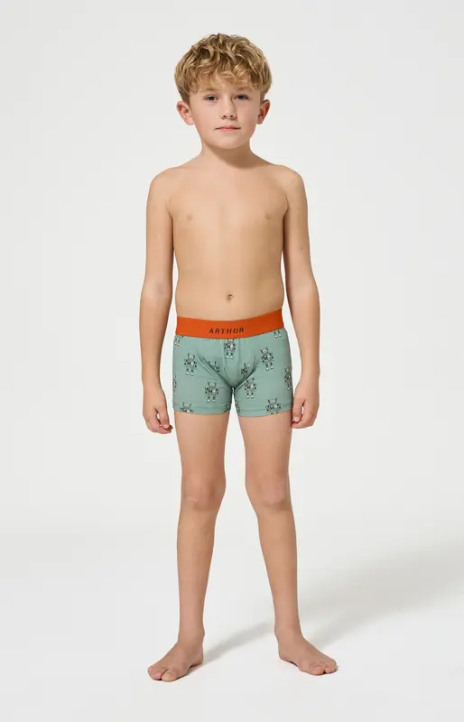 Boxer enfant en jersey de coton - Robot
