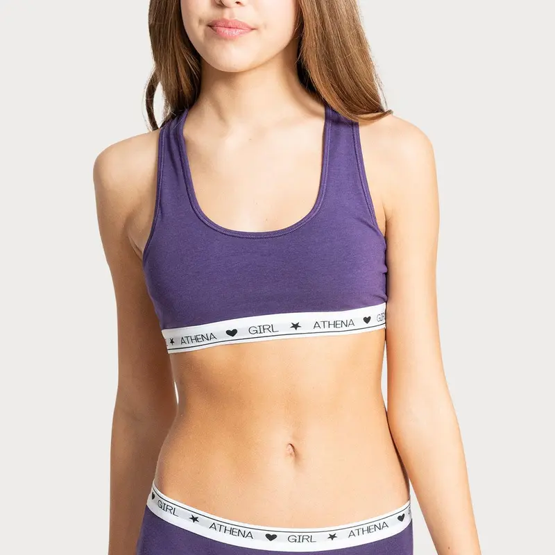 Brassière à coques amovibles fille Coton Ultra Doux Athena Fille