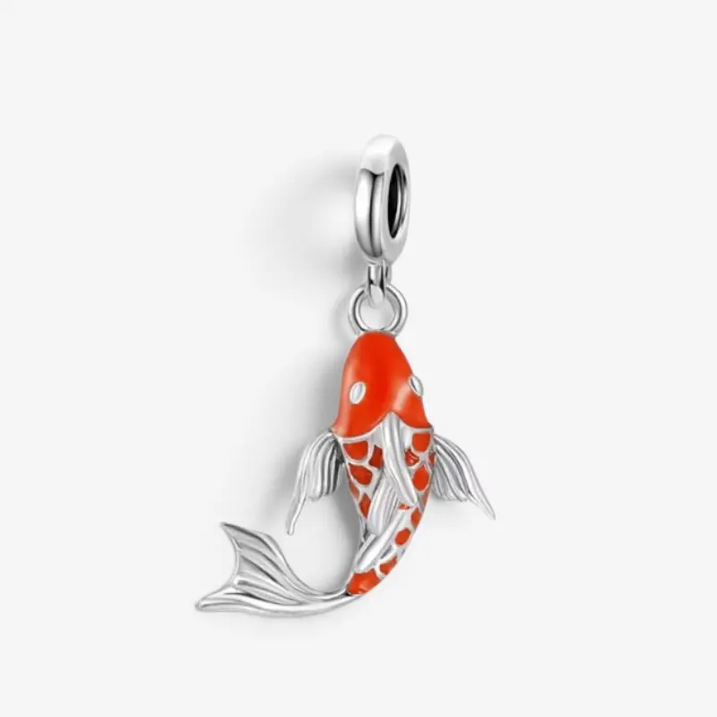 Breloque femme poisson koi