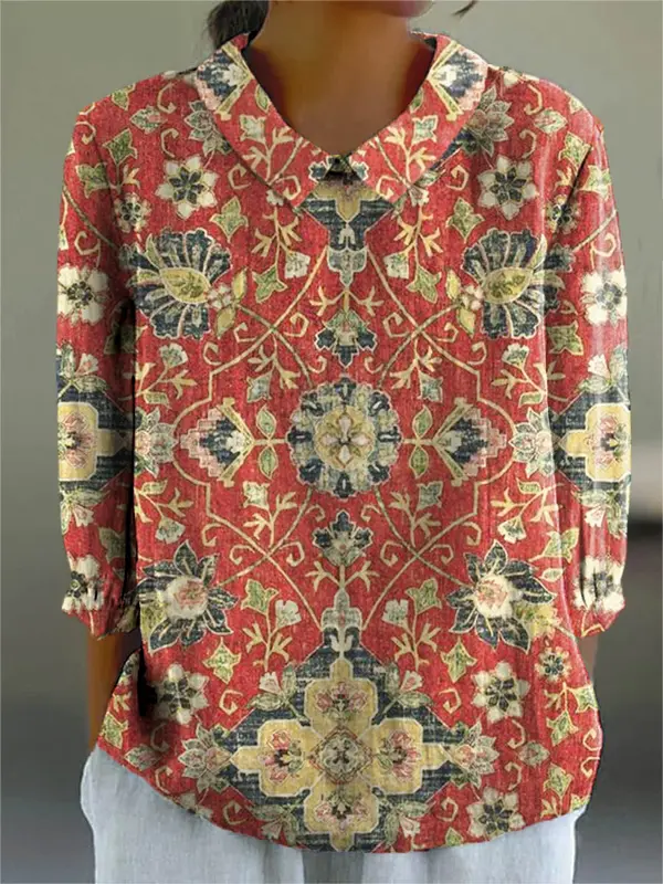 Brenda - Blouse Colorée Patchwork