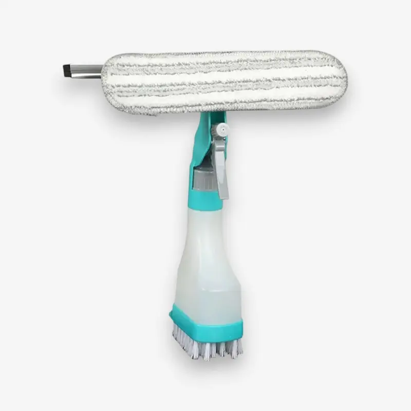 Brosse vitres double-face avec raclette