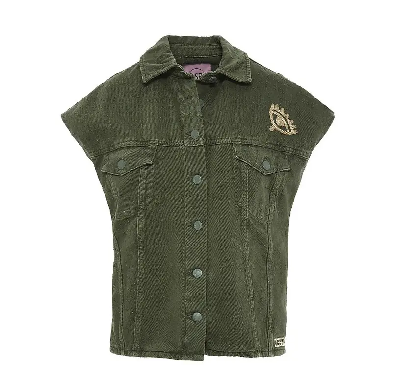 BSB Veste en jean sans manche
