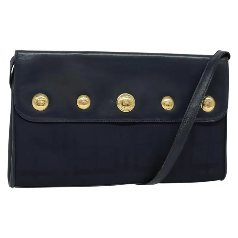 Burberry Flap Shoulder Bag Canvas
