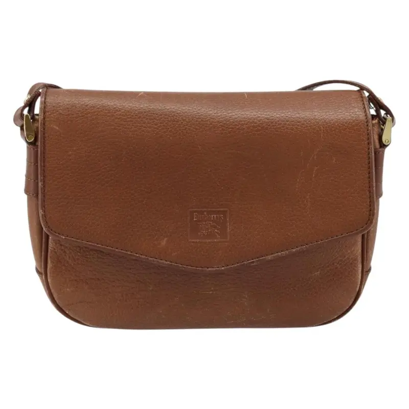 Burberry Flap Shoulder Bag Leather