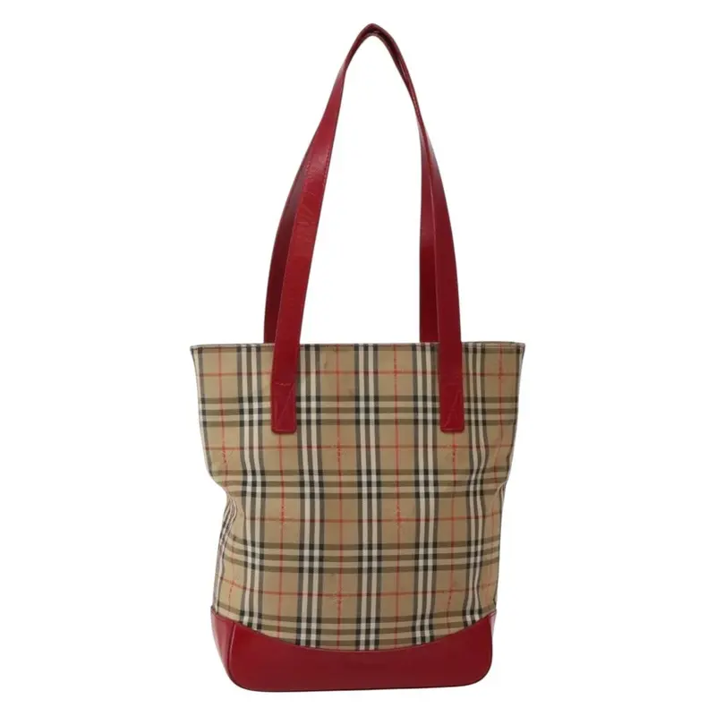 Burberry Nova Check Tote canvas check pattern