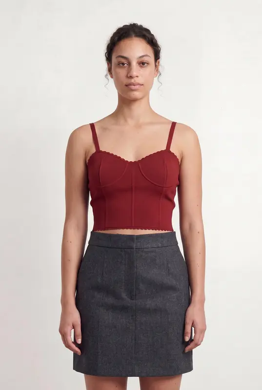 Bustier Bordeaux - Taille L/40