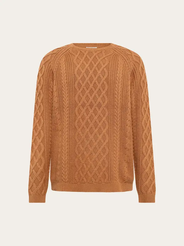 Cable knit sweater - Lion
