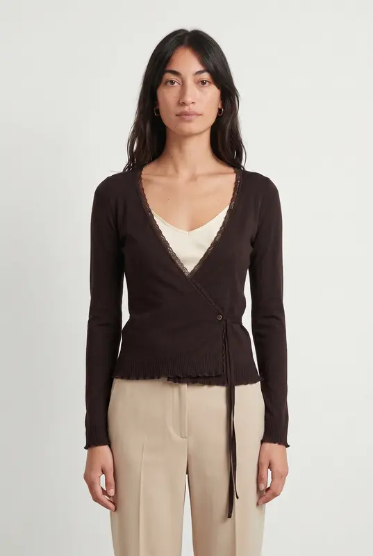 Cache-cœur Marron - Taille S/36