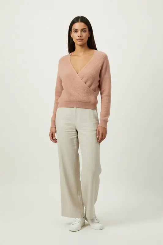 Cache-cœur Rose - Taille S/36