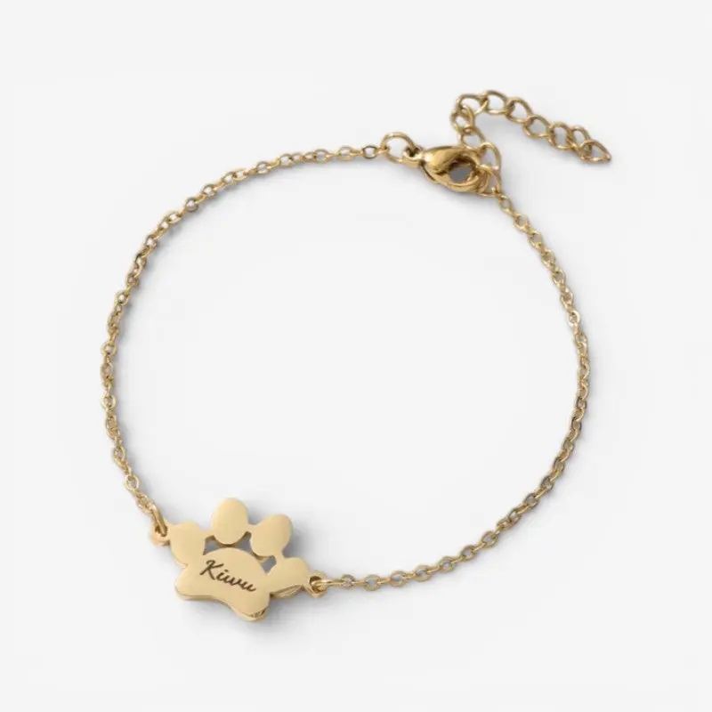 Cadeau Fête Des Mères | Bracelet pendentif patte avec design ajustable