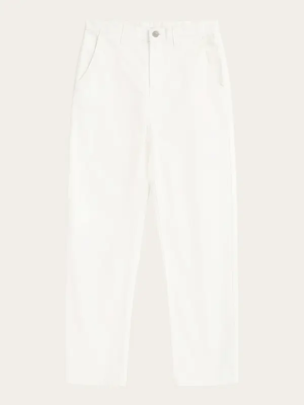 CALLA tapered canvas pant - Star White