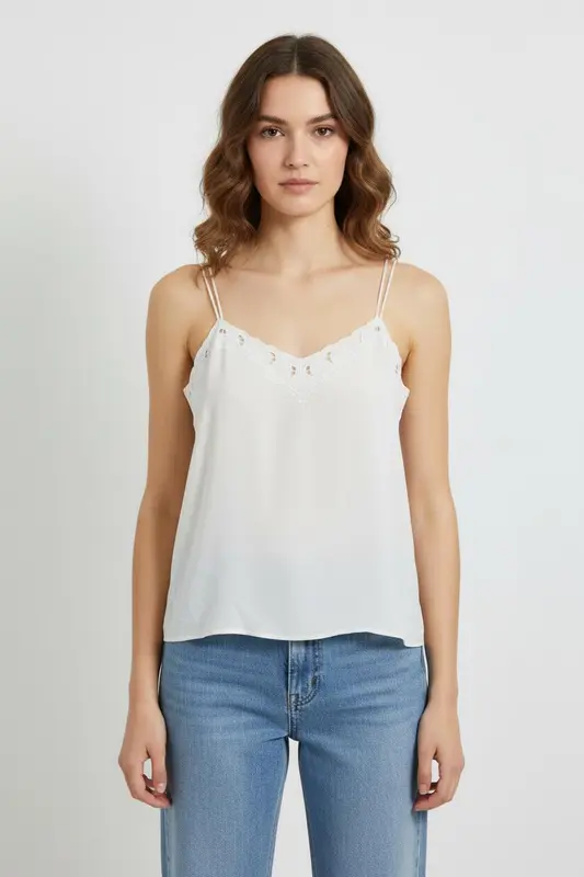 Caraco Blanc - Taille M/38 - imparfaites