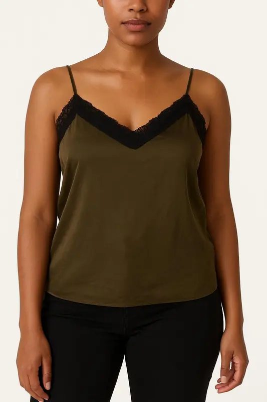 Caraco Vert et Noir - Taille L/40
