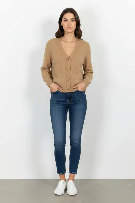 Cardigan Beige - Taille XS/34