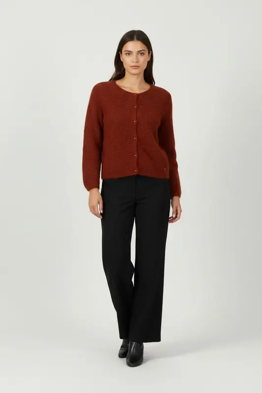 Cardigan Bordeaux - Taille L/40