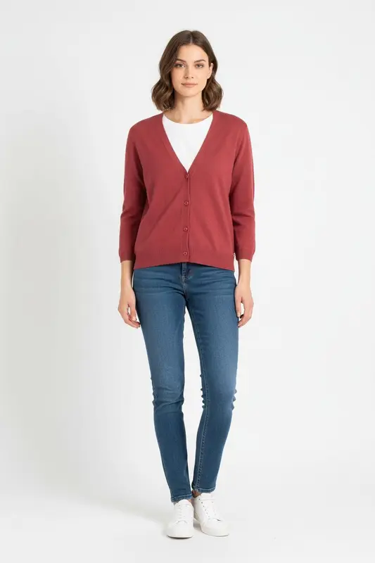 Cardigan Bordeaux - Taille S/36