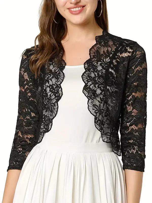 Cardigan court femme manches longues
