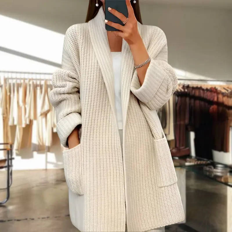 Cardigan élégant avec poches pour un confort sans effort