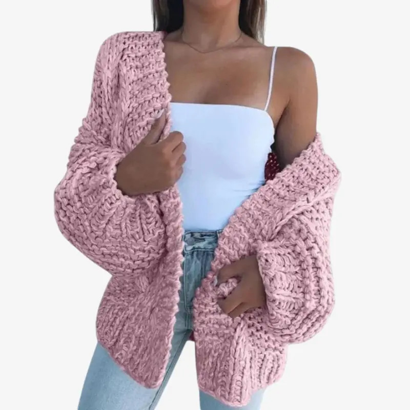 Cardigan Femme Col V Manches Longues