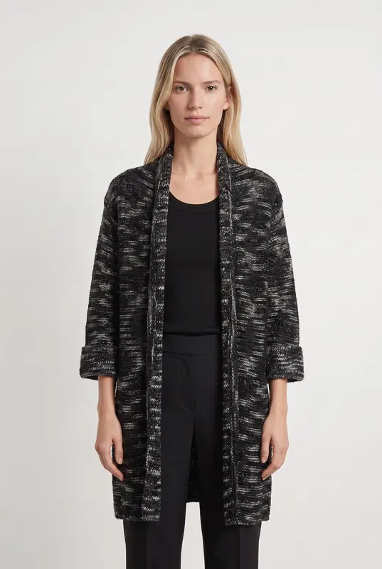 Cardigan Gris et Noir - Taille XS/34