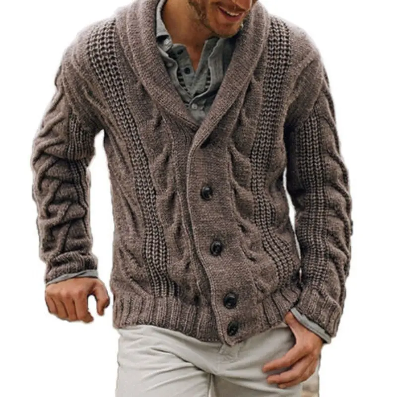 Cardigan Max homme en laine tricotée, chaleur intemporelle