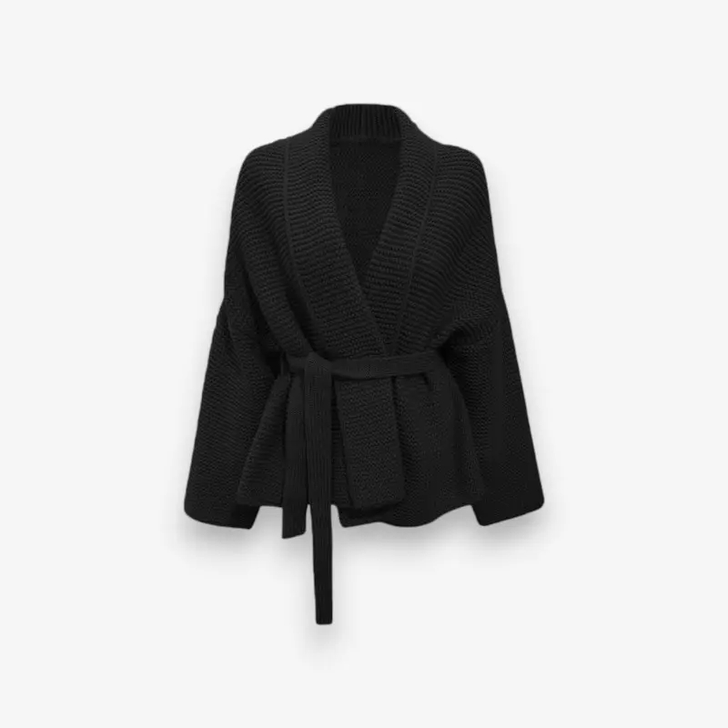 Cardigan oversize en grosse maille manches longues