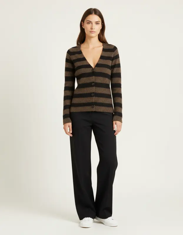 Cardigan rayé - Taille S/36