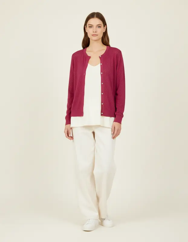Cardigan violet - Taille L/40