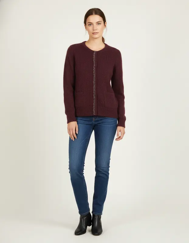 Cardigan Violet - Taille M/38