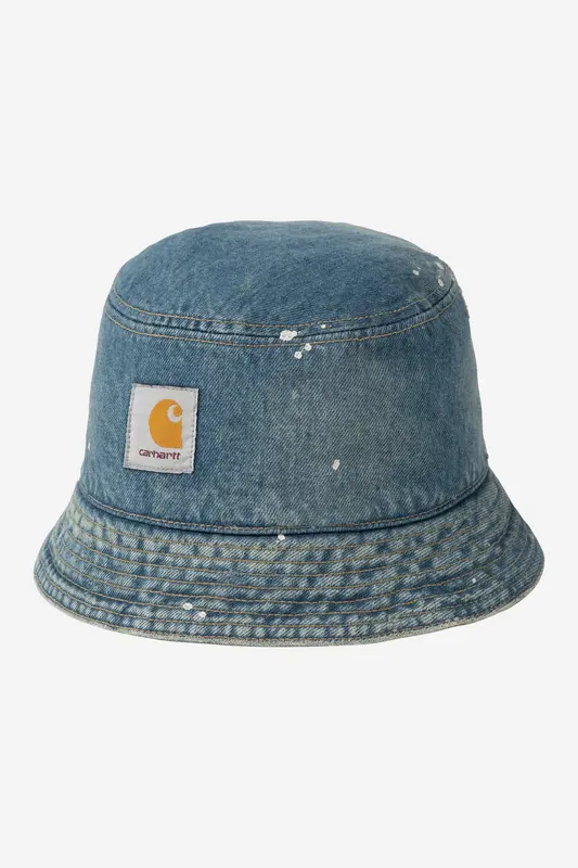 Carhartt Wip BELMAR BUCKET Blue destroy wash splatter