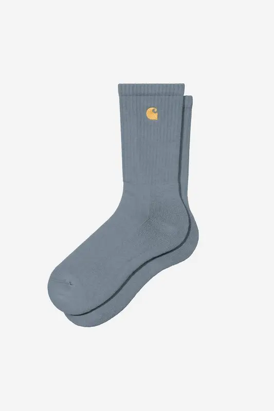 Carhartt Wip CHASE SOCKS Cozy Blue / Gold