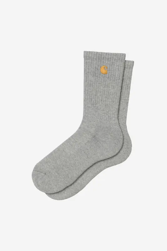 Carhartt Wip CHASE SOCKS Grey Heather / Gold