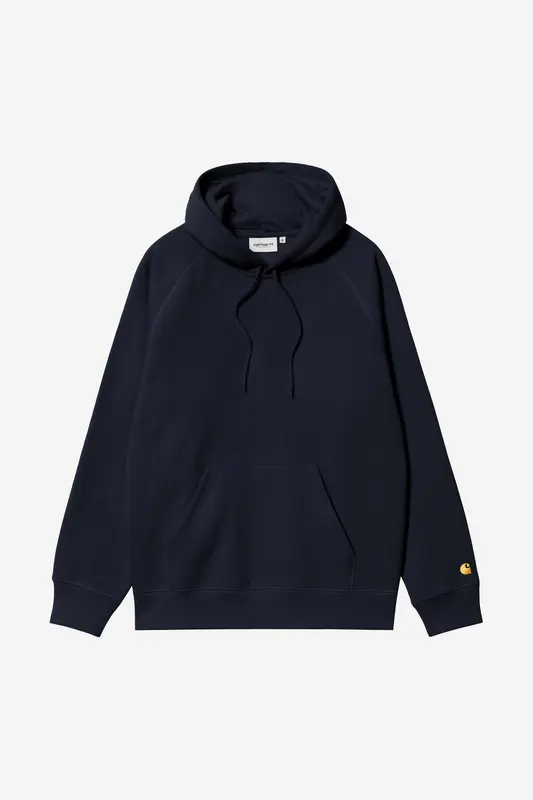 Carhartt Wip HOODED CHASE SWEAT Dark Navy / Gold