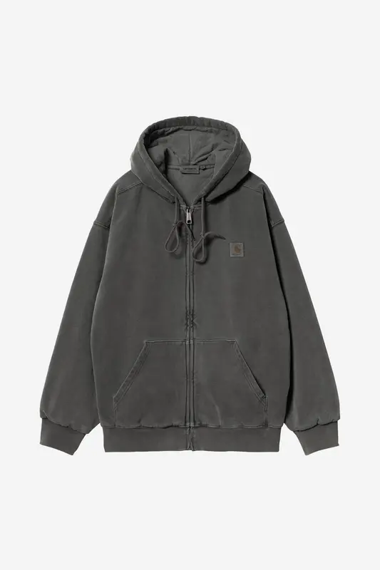 Carhartt Wip HOODED VISTA JACKET Black garment dyed