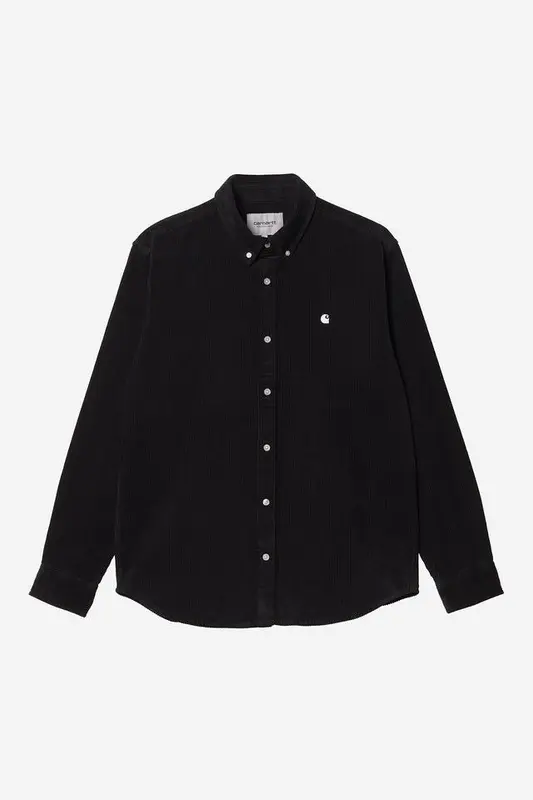 Carhartt Wip MADISON FINE CORD L/S SHIRT Black / Wax