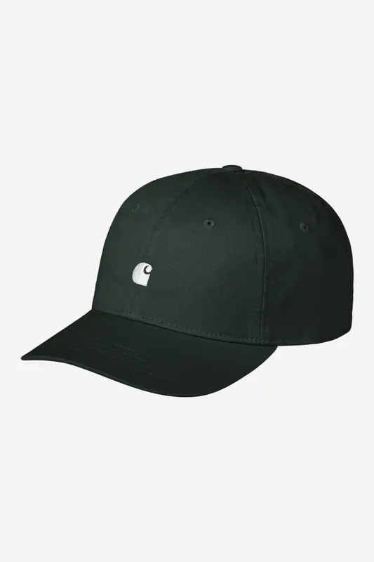Carhartt Wip MADISON LOGO CAP Dark Scarab / White