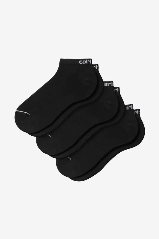 Carhartt Wip SCRIPT SNEAKERS SOCKS Black White