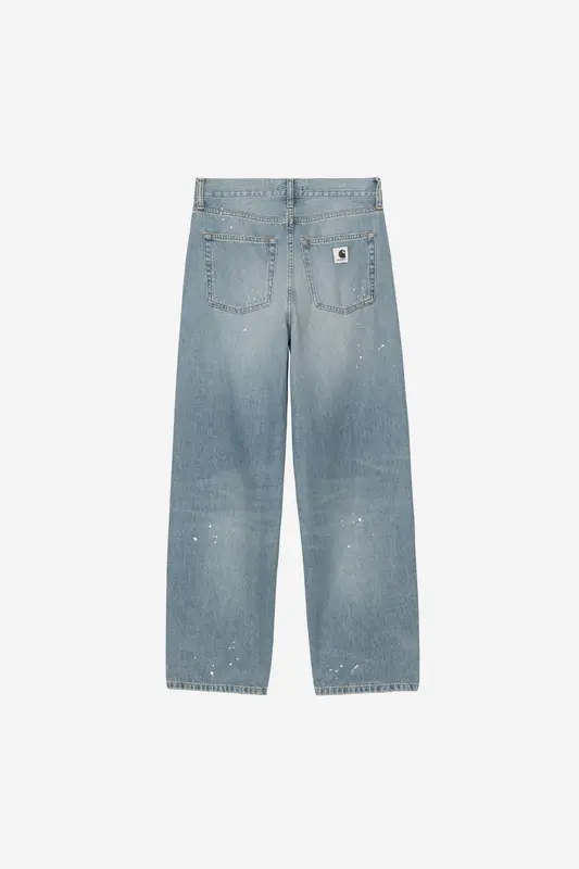 Carhartt Wip W ARIN PANT Blue destroy wash splatter