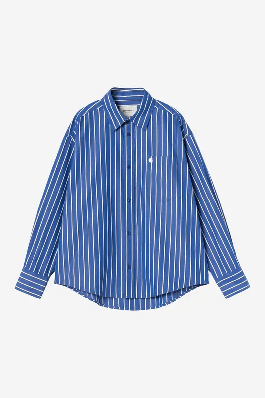 Carhartt Wip W GOWAN L/S SHIRT Gowan Stripe Lapis