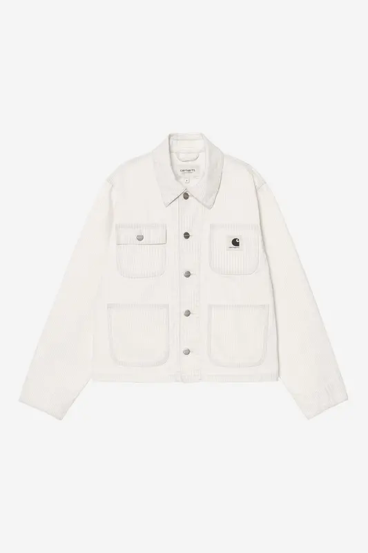 Carhartt Wip W MERCER CHORE COAT Mercer Stripe Graphite / Wax bleached