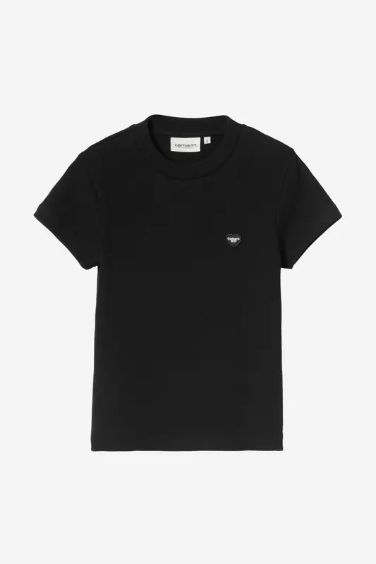 Carhartt Wip W SMALL HEART PATCH TEE Black / Black