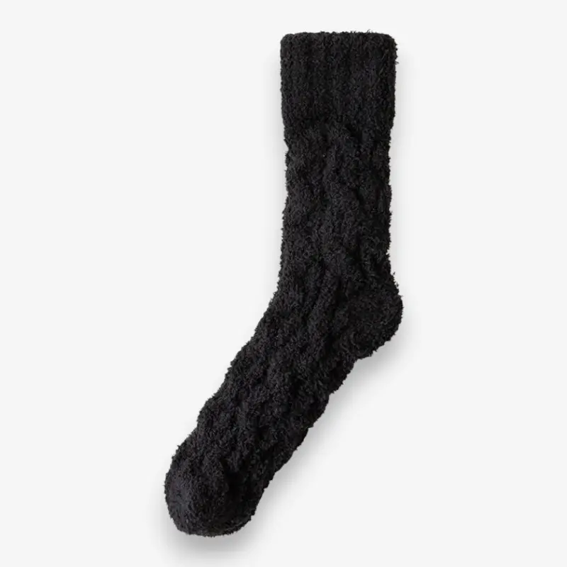 Carol – Chaussettes chaudes en maille épaisse avec doublure polaire