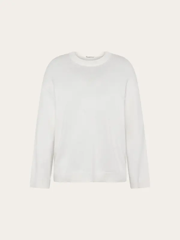 Cashmere crew neck sweater - Egret